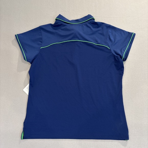 NWT Birdies & Bows XL BLUE BARBASOL CHAMPIONSHIP Pitch/putt Golf Polo Women's‎ - Picture 6 of 7